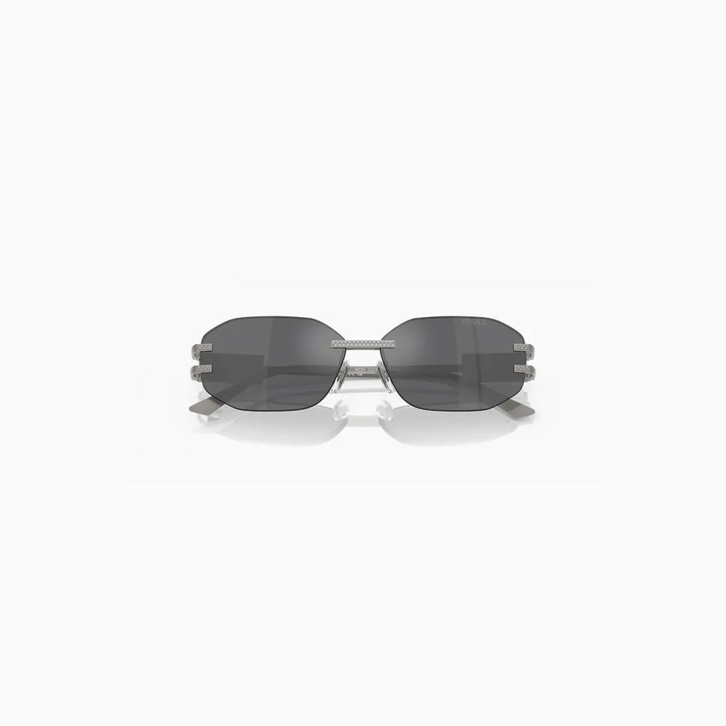 Women's Versace Grey Silver Sunglasses - Famous | Online Store