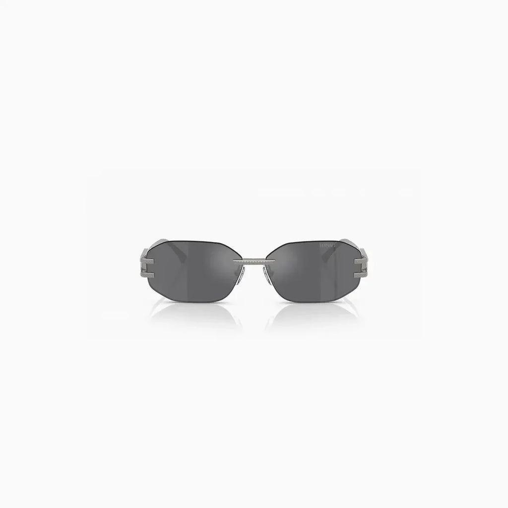 Women's Versace Grey Silver Sunglasses - Famous | Online Store