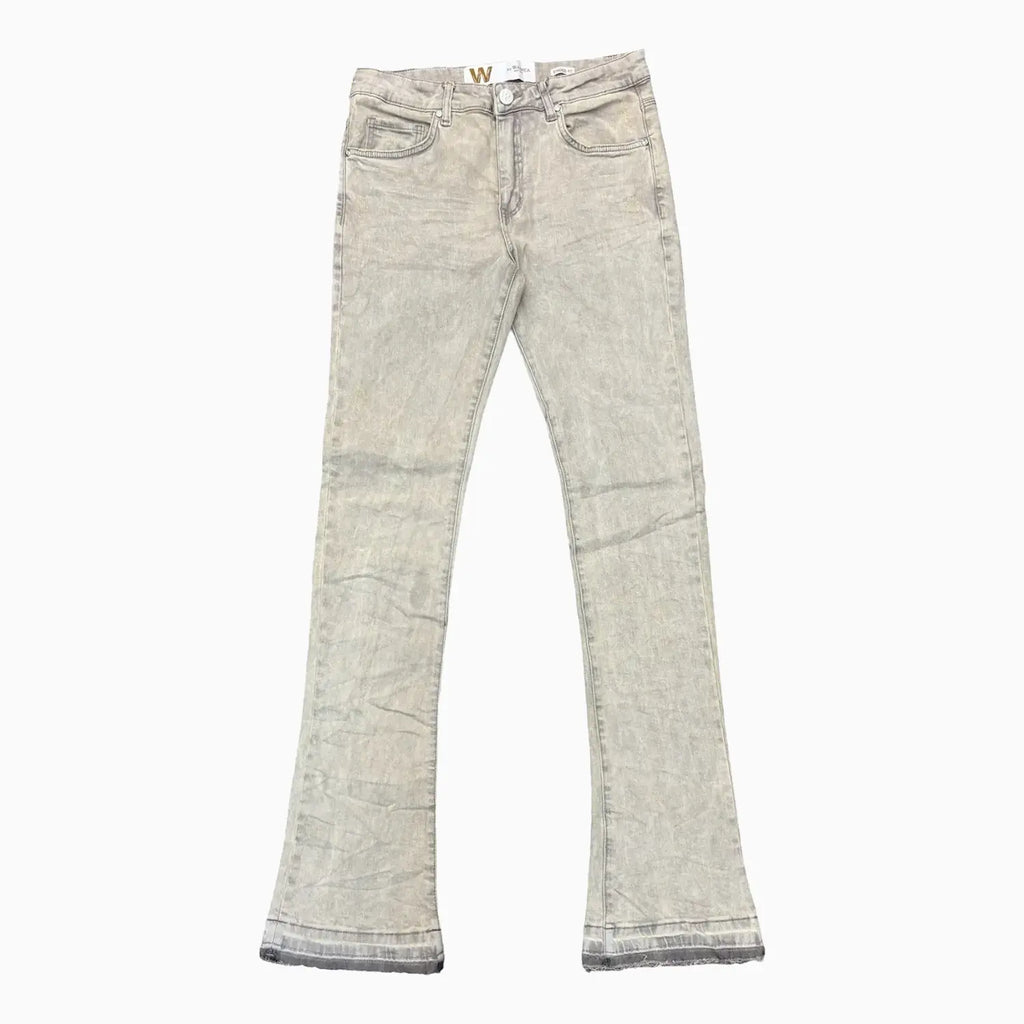 Pantalones vaqueros de hombre con corte apilado