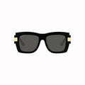 Women's Gucci Shiny Black Rectangular Sunglasses - Famous | Online Store